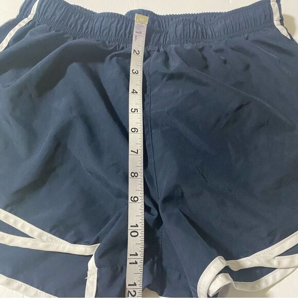 Nike running shorts Tempo navy blue white stripe classic line brief women’s L - Picture 5 of 10